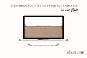 Brown YouTube Branding Kit Canva, a Social Media Template by Studio Eburnean (Thumbnail 5 of 5)
