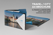 Travel / City A4 landscape brochure, a Brochure Template by INTERARTIVITY (Thumbnail 1 of 10)