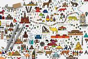 World Travel Map, an Illustration by Moloko88 (Thumbnail 10 of 11)