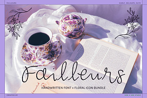 Failleurs Handwritten Font + Icons
