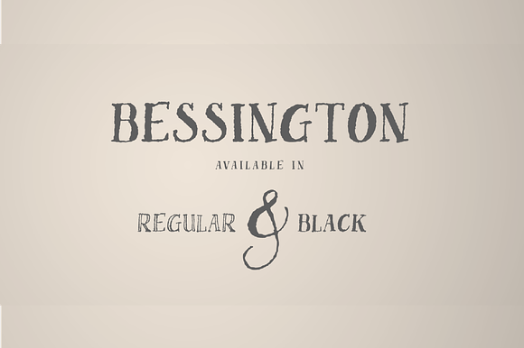 Bessington - Uppercase Display font preview 4