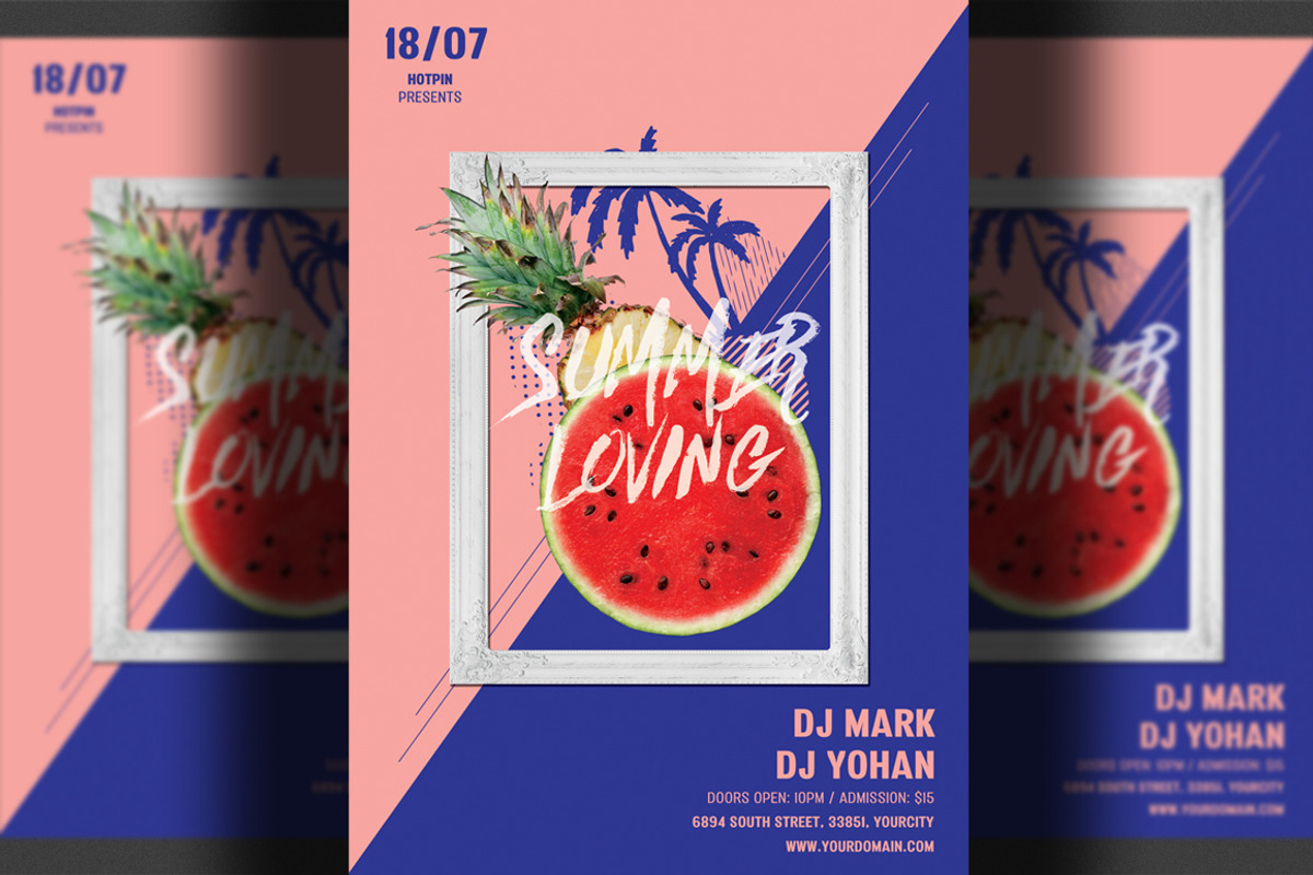 Summer Psd Flyer Template, a Flyer Template by Hotpin