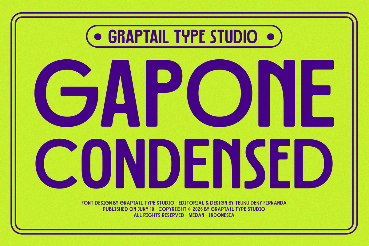 Gts Gapone - Condensed Font, a Sans Serif Font by Graptail (Photo 1 of 12)