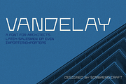 Vandelay - Geometric Display Font, a Font by Sombrero Craft (Thumbnail 1 of 4)