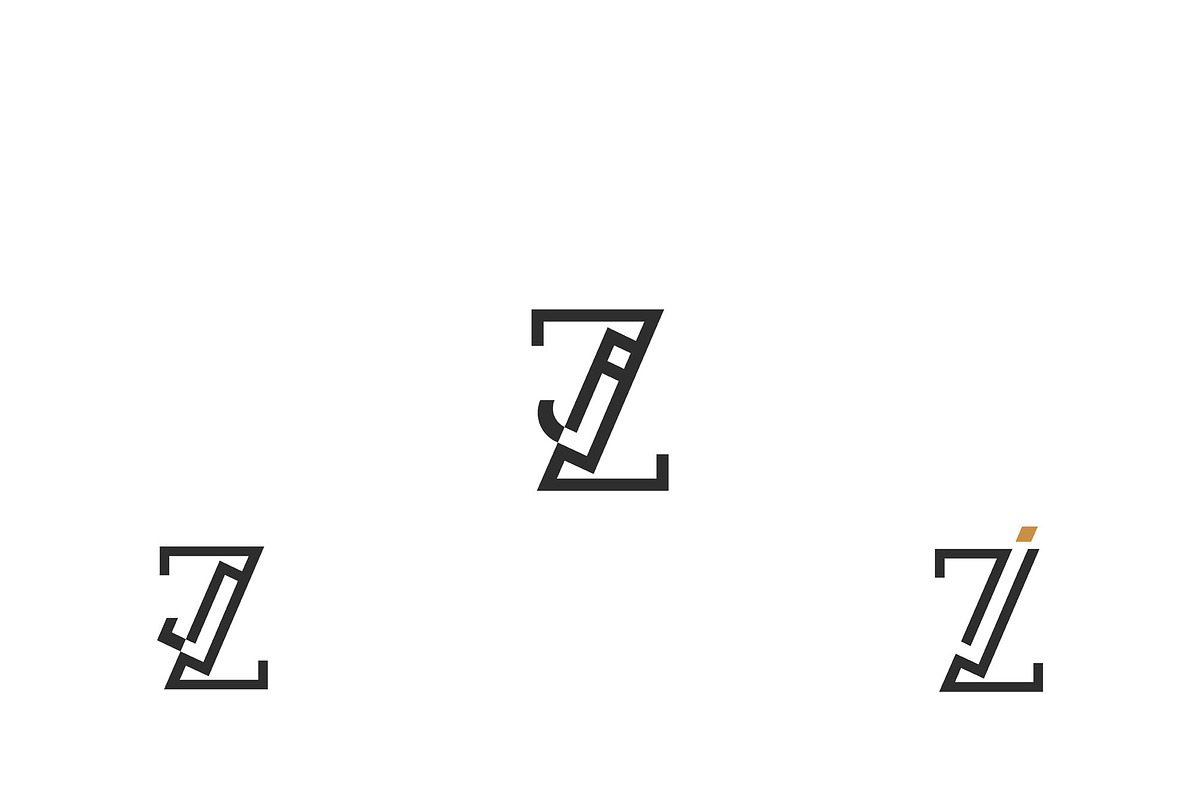 Alphabet letters logo JZ, ZJ, a Branding & Logo Template by mrshamsjaman