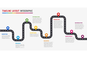 Infographic road map. Business, a Finance Illustration by Frogella