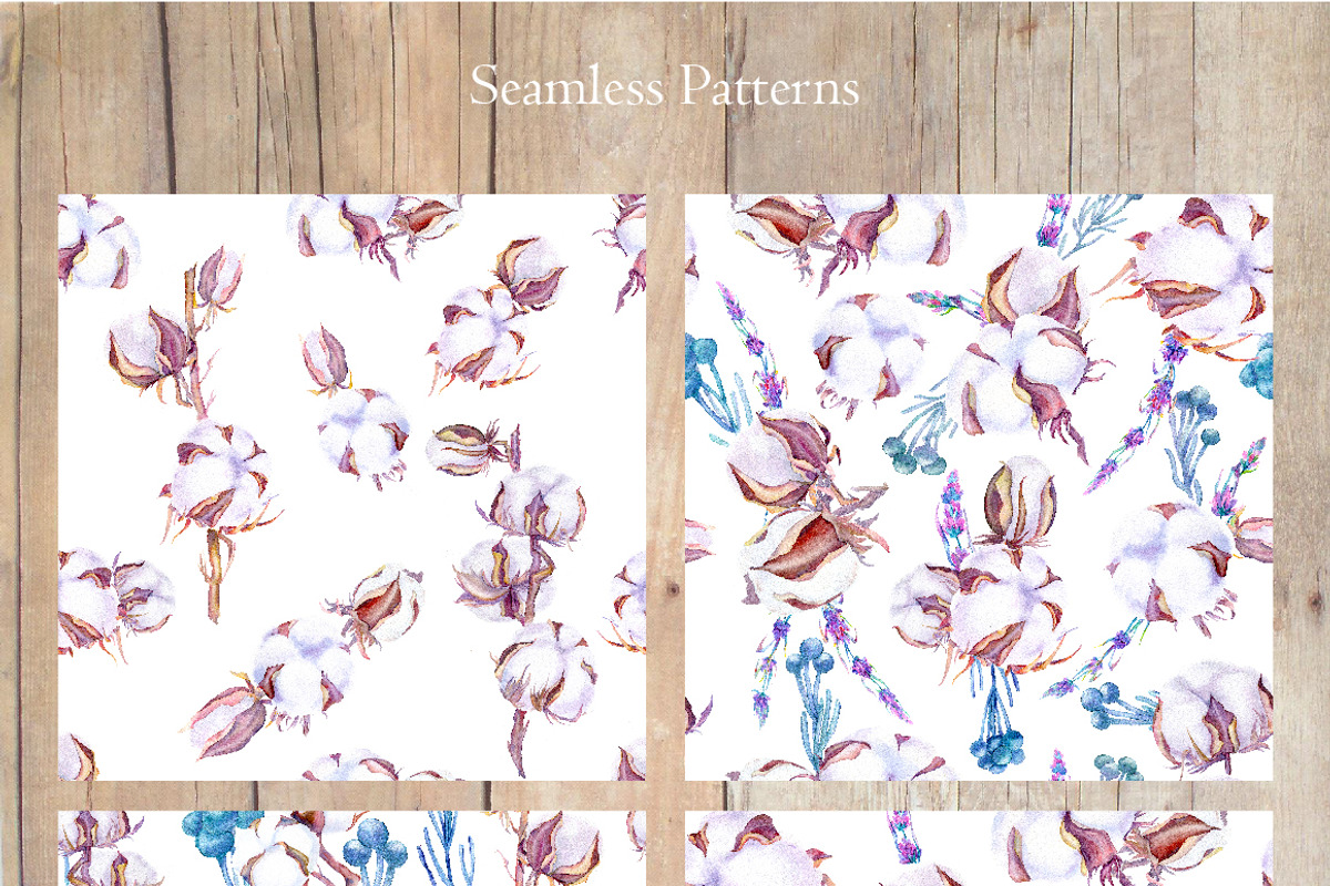 Lavender and cotton watercolor set, a Decorative Illustration by artabramova (Photo 8 of 10)
