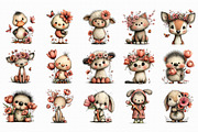 Whimsical Spring Animals Clipart, an Illustration by Libby Wishes (Thumbnail 4 of 5)