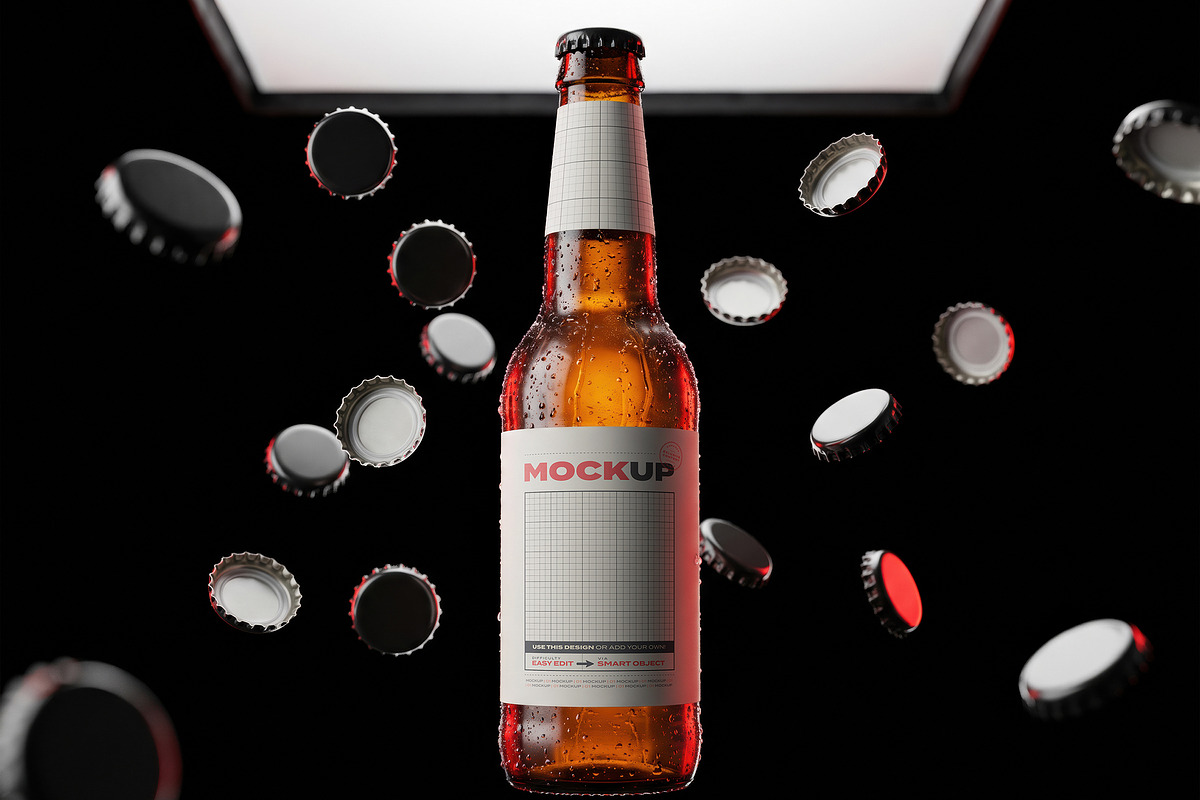 Beer Collection Mockups, an Advertising Mockup by Luuqas Design (Photo 8 of 11)