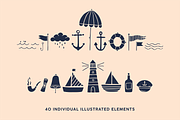 Nautical Vector Illustration pack, an Illustration by Soph Rowe (Thumbnail 2 of 8)