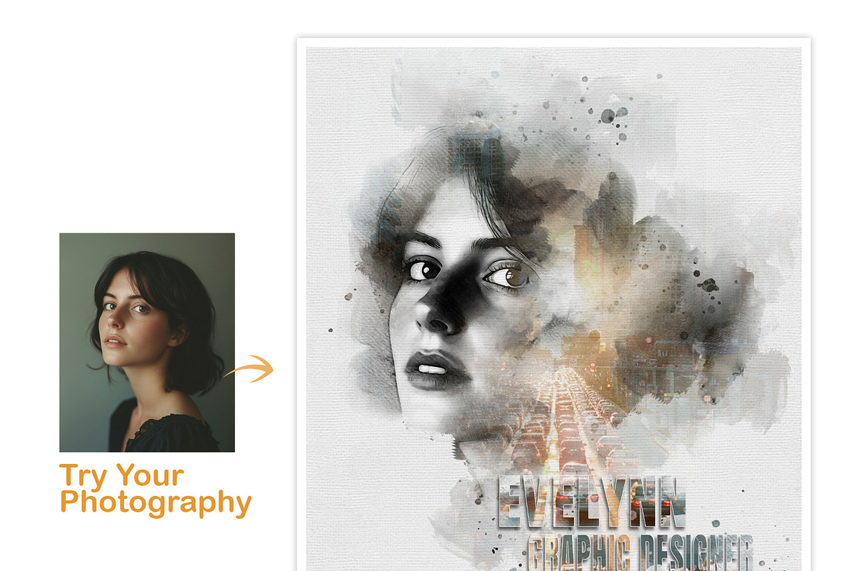 Editable Photoshop Art Photo Effect, an Action Add-On by MRI STUDIO (Photo 5 of 16)