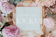Square Greeting Card Mockup, a Product Mockup by TatiMockup (Thumbnail 1 of 5)