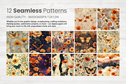Butterfly's Garden Seamless Patterns, a Pattern Graphic by Curve Design (Thumbnail 2 of 12)