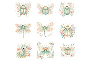 Spring Insects Garden Clipart, an Illustration by Designworld (Thumbnail 5 of 8)