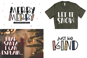 Christmas Font Bundle 10 Fonts