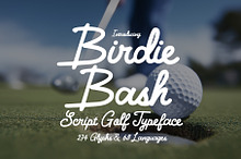 Birdie Bash - Script Golf Typeface