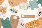 Tickets Kit, a Texture Illustration by Little Sisters Studio (Thumbnail 1 of 5)