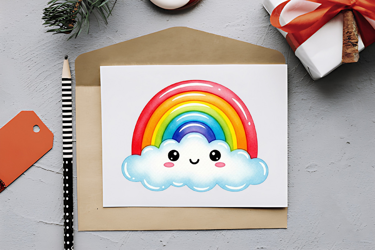 Cute Rainbow Character Clipart, an Illustration by RobertsArt (Photo 5 of 7)