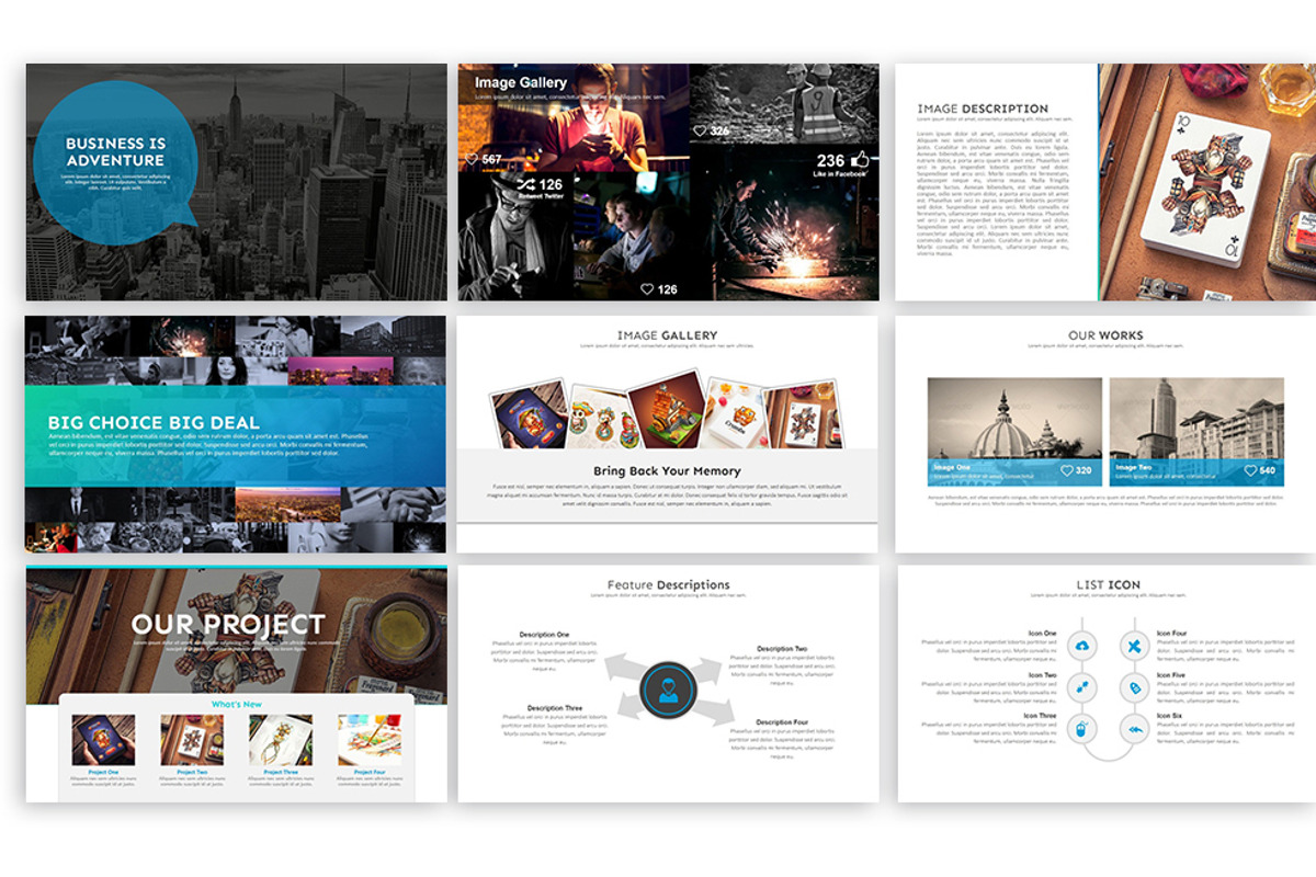 Clean PowerPoint Template, a Presentation Template by RRGraph