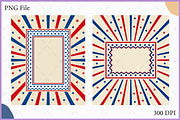 Vintage USA Patriotic Frame SVG PNG, a Background Graphic by Gfx Expert Team (Thumbnail 1 of 3)