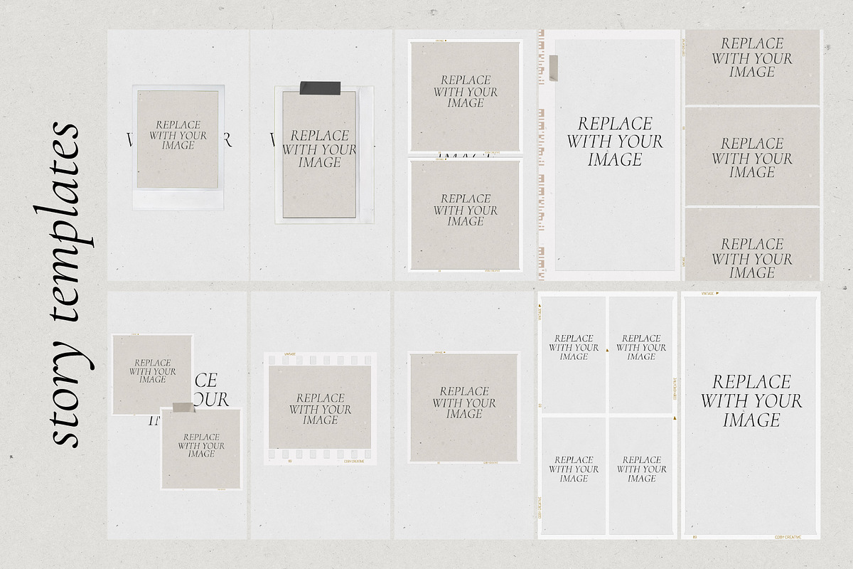 Vintage Film Frames Bundle, a Mockup by 89 Golden Blvd (Photo 4 of 5)