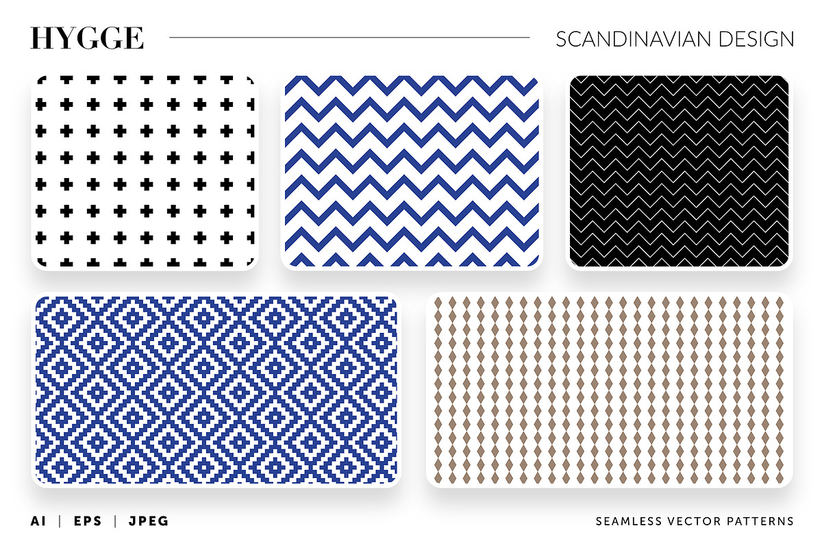 HYGGE — Scandinavian vector patters, a Pattern Graphic by Designnina Shop (Photo 4 of 14)