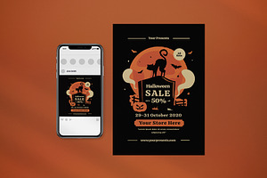 Halloween Sale Pack, a Flyer Template by lilyshop