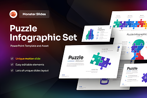 Puzzle Infographic PowerPoint Templa, a Presentation Template by Ink Gallery