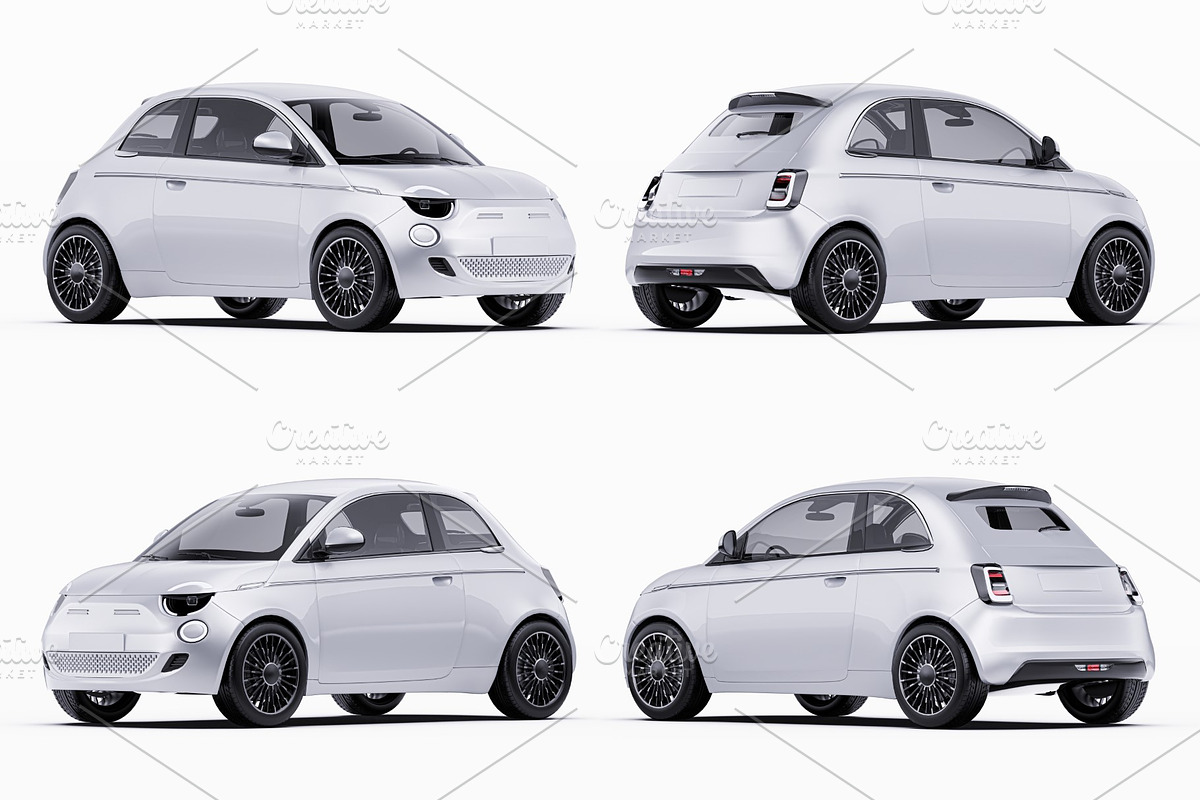 Premium Electric City Car Mockup Set, an Advertising Mockup by Halal Graphic Studio (Photo 15 of 16)