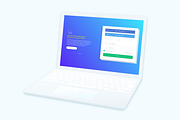Web Showcase Mockup, a Mac Mockup by Graphicalark (Thumbnail 1 of 2)