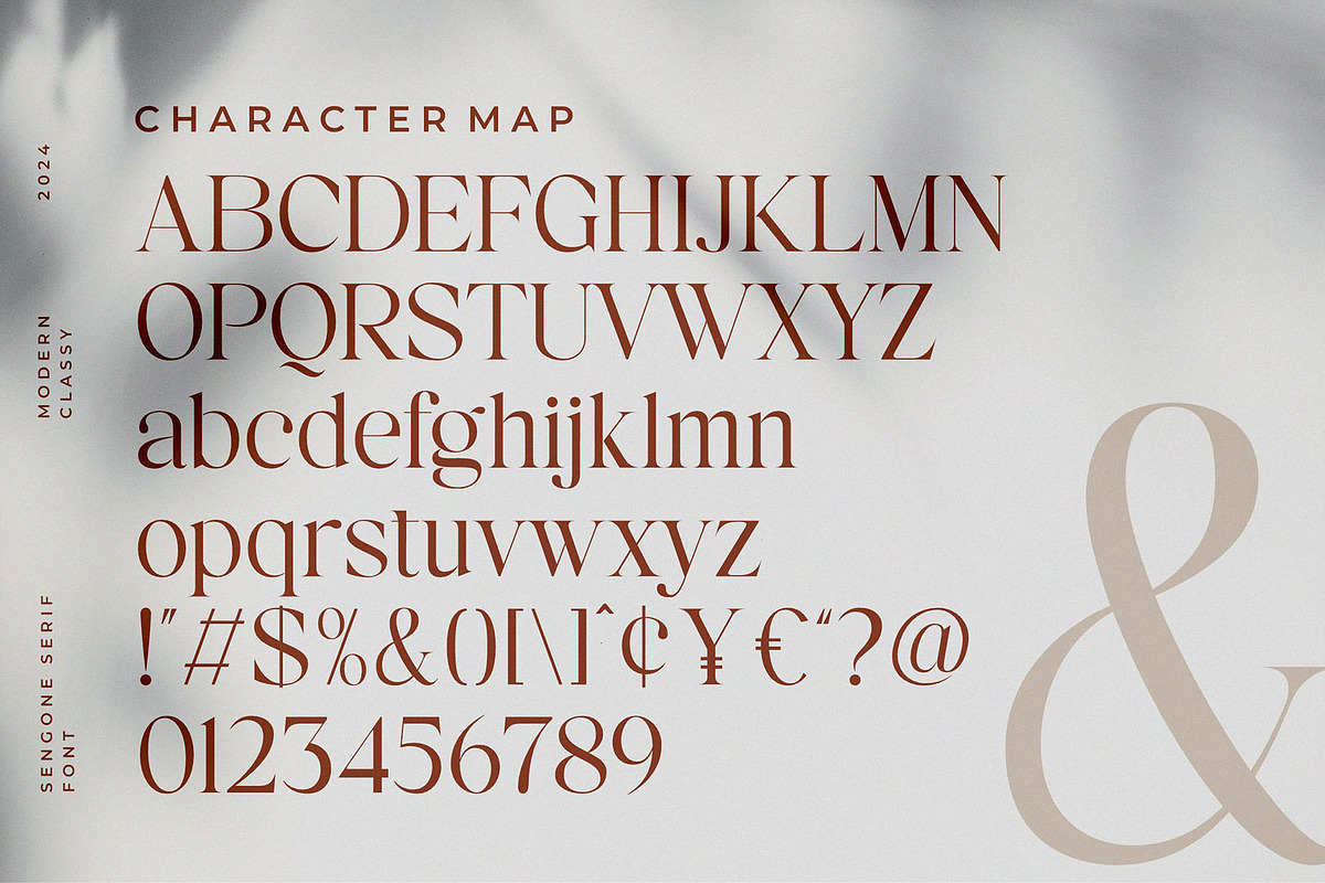 Sengone - Elegant Serif Font, a Serif Font by TypeLogue (Photo 5 of 5)