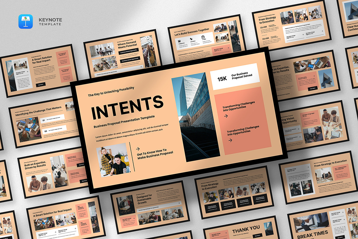 Business Proposal Keynote Template, a Presentation Template by fluffstudio (Photo 1 of 4)