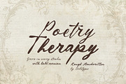 Poetry Therapy - Rough Script, a Script Font by Bale Type (Thumbnail 1 of 9)