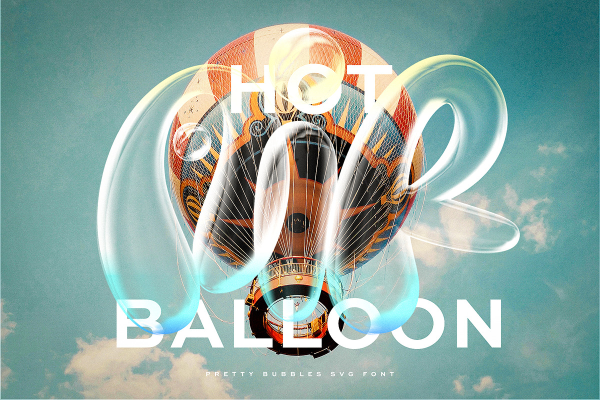 Pretty Bubbles SVG Font, a Handwritten Font by Ivan Rosenberg (Photo 6 of 10)