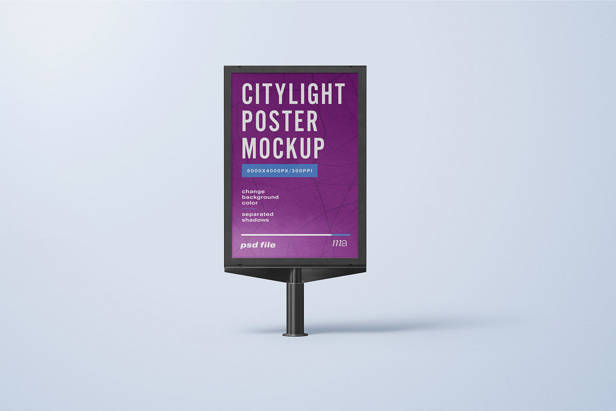 Citylight Poster Mockup Set, a Print Template by mockupatelier (Photo 4 of 12)