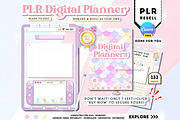 PLR Undated Digital Planner, a Stationery Template by Tas Creative Studio (Thumbnail 1 of 8)
