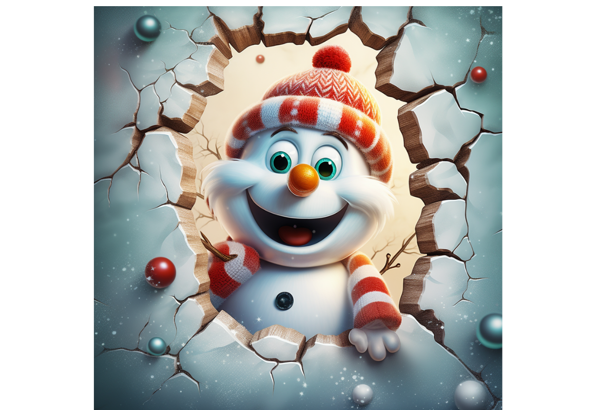 Funny 3D Christmas Background, a Background Graphic by Agnesagraphic (ID 95) (Photo 7 of 8)