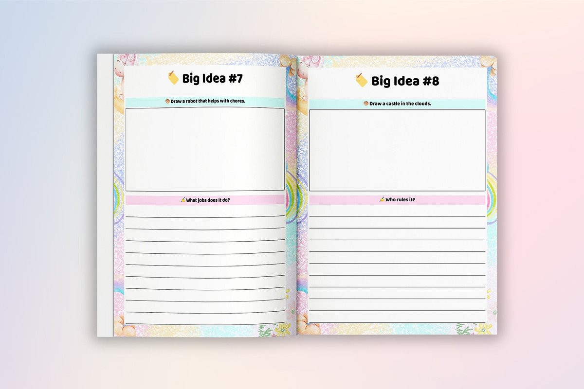 Kid’s Minds & Big Ideas Planner, a Stationery Template by Designmela01 (Photo 5 of 8)