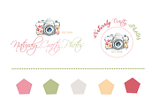 Floral Camera Logo Template, a Branding & Logo Template by Pinkinks (Thumbnail 2 of 2)