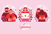 Saint Valentine's Day. Vector set., a Seasonal Illustration by Renberrry.Store (Thumbnail 7 of 12)