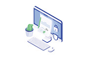 Electronic signature concept banner, a Technology Illustration by Good Studio (Thumbnail 2 of 3)