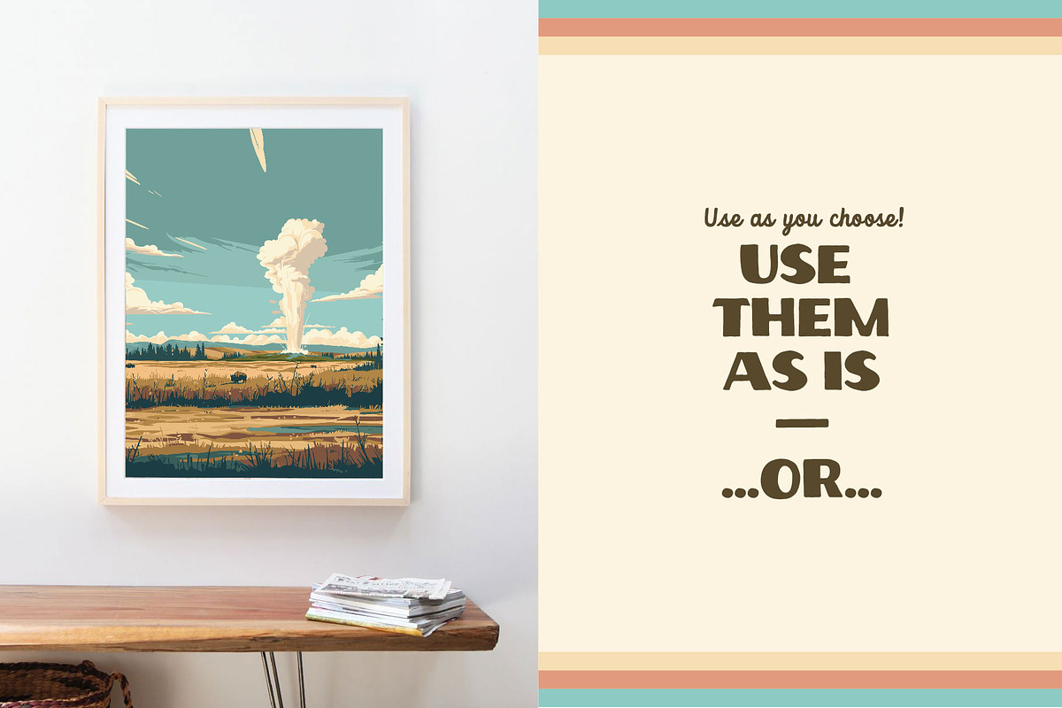 National Park Poster Illustrations, a Decorative Illustration by Vicarel Studios (Photo 9 of 23)