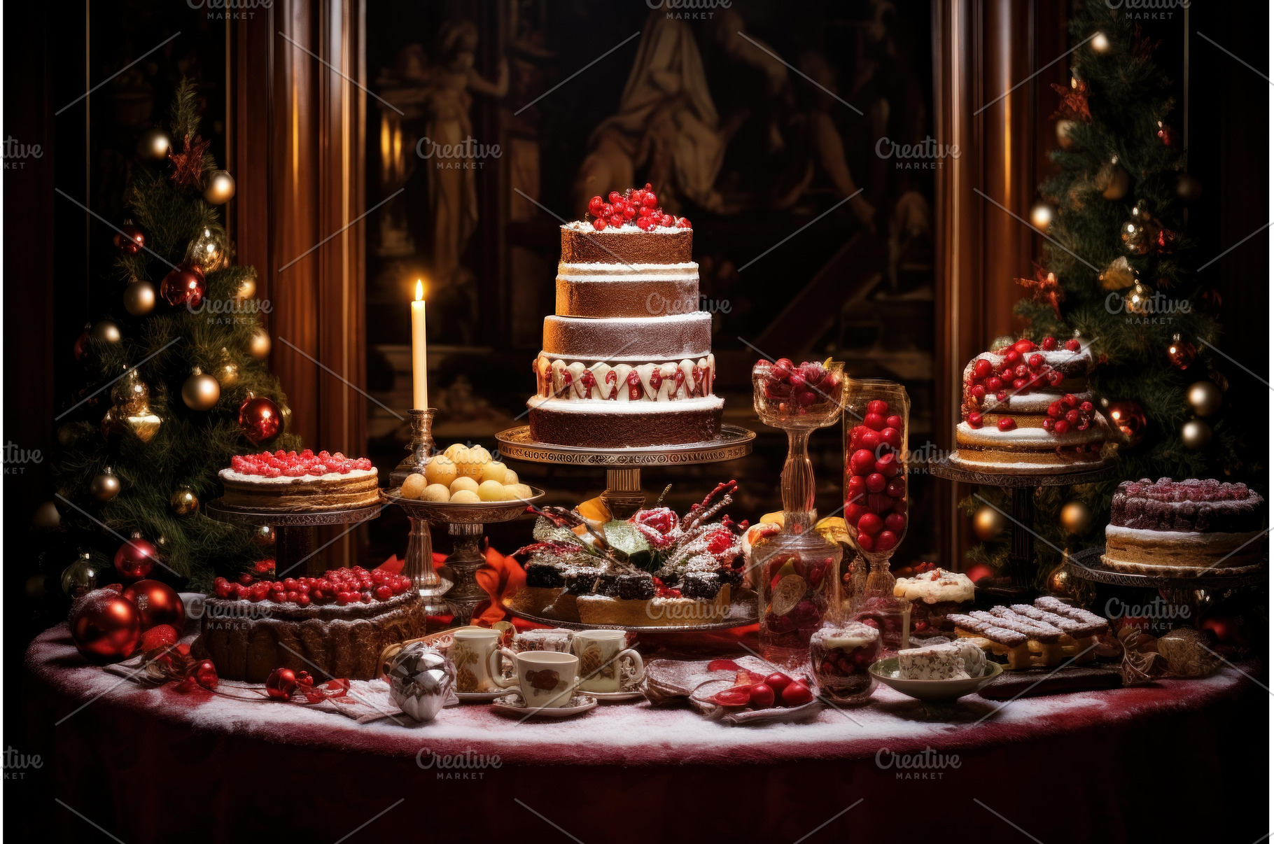 Scrumptious Piece cake christmas, a Food & Drink Photo by Ylivdesign