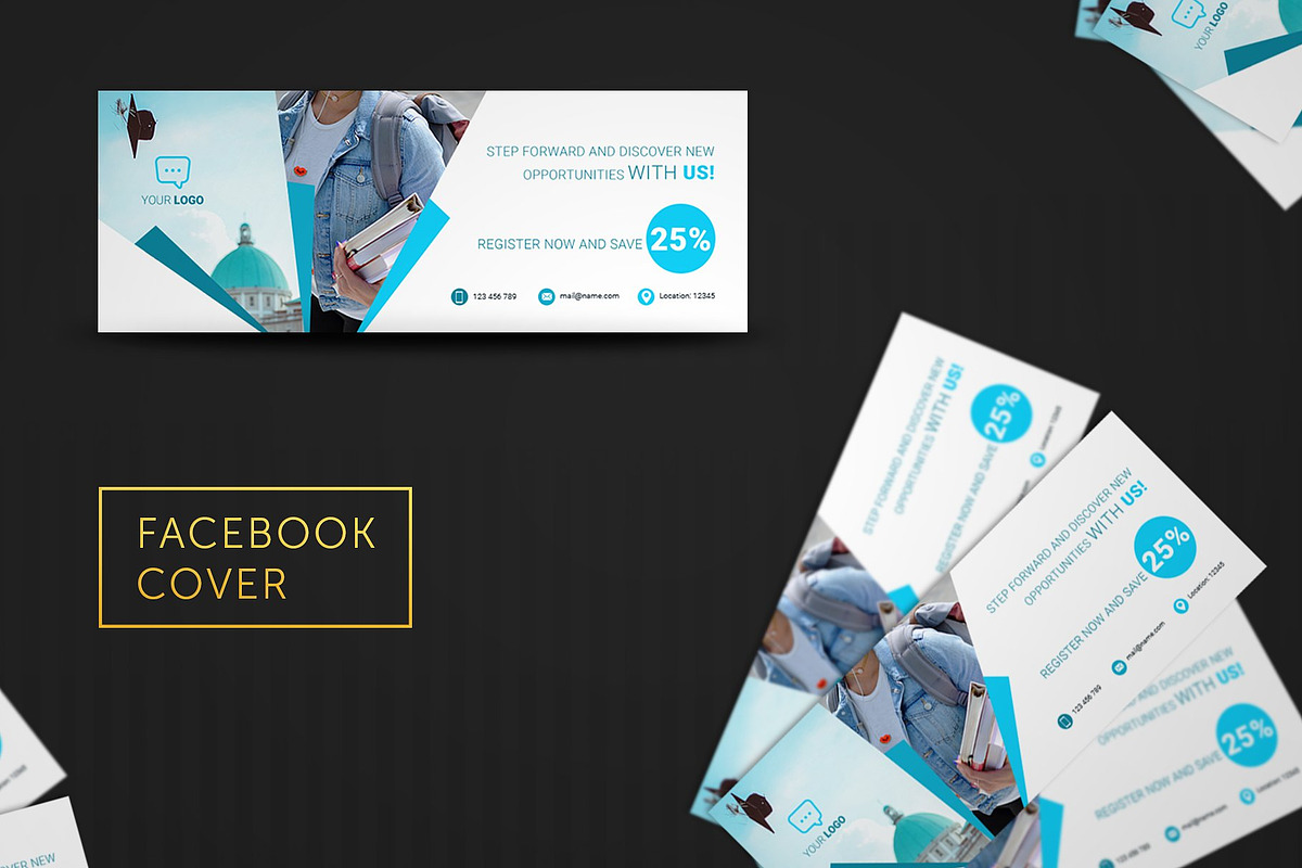 Language Center Facebook Covers, a Social Media Template by UNIK Agency (Photo 5 of 7)