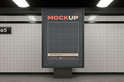 Subway Station Billboard Mockups, a Mockup by Luuqas Design (Thumbnail 2 of 11)