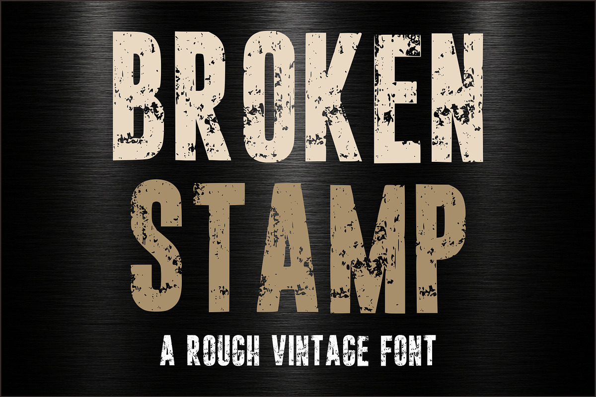 Broken Stamp, a Sans Serif Font by Limited.studio (Photo 1 of 6)