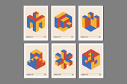 3D Geometry Printable Wall Art Set, a Background Graphic by C Design Studio (Thumbnail 15 of 28)