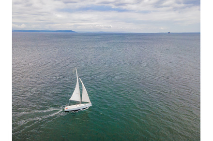 beautiful sailboat sailing sail blue, a Nature Photo by Elizaveta Galitskaya