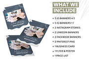 Hair Salon Canva Template Bundle, a Social Media Template by Branding by Kellsey (Thumbnail 2 of 6)