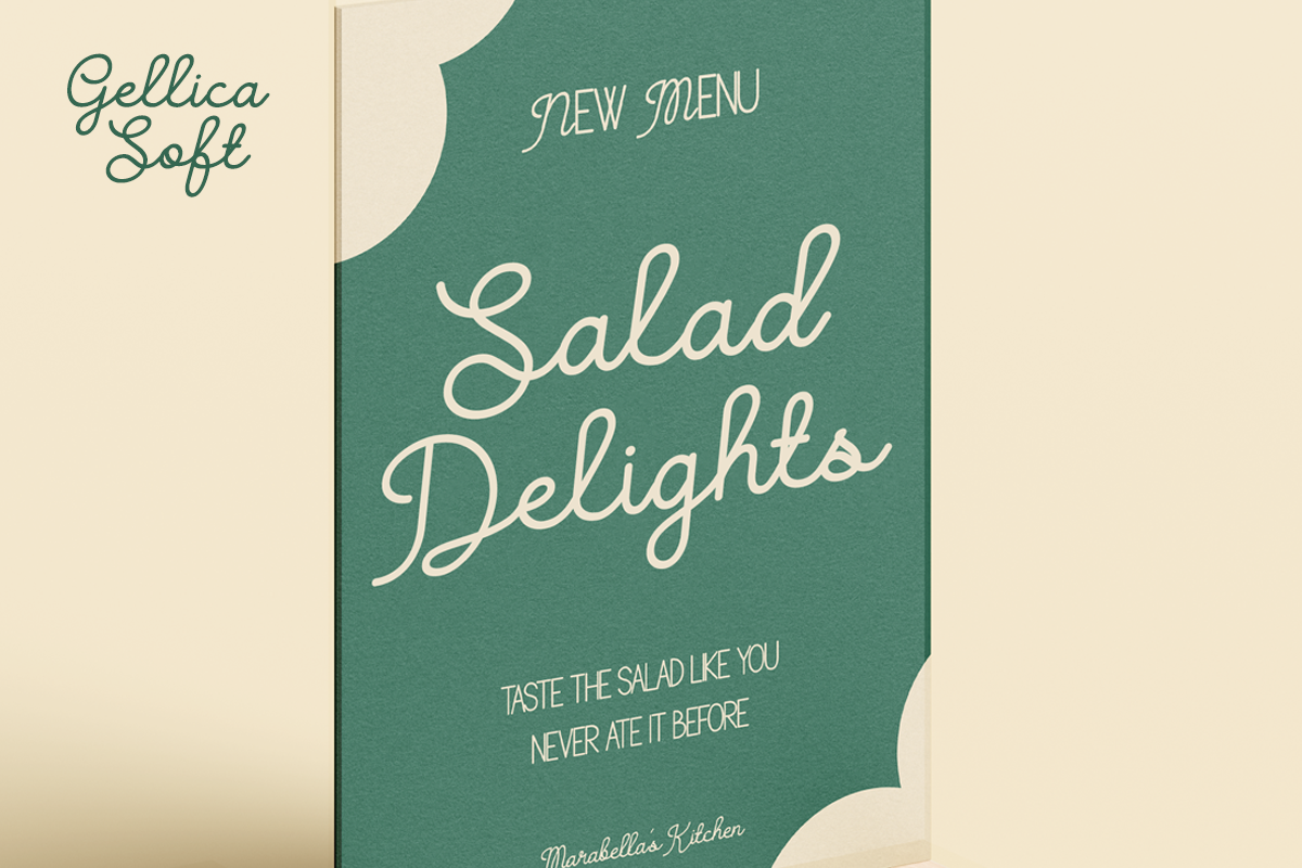 Gellica Soft - Handwritten Font Duo, a Handwritten Font by Font Liner (Photo 5 of 13)